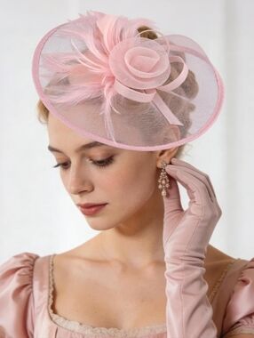 NEW! Elegant Pink Kentucky Derby Hat